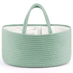 Maliton Diaper Caddy Organizer for Baby Boy- Cotton Rope Diaper Caddy, Diaper Organizer for Changing Table, Nursery Storage Caddy, Newborn Baby Must Have Items - Image 2